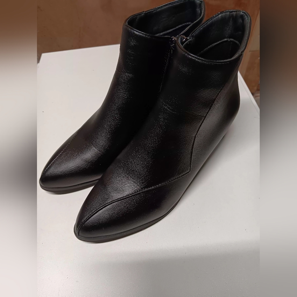 Ankle Boots, Low Boot Flat Heel Black